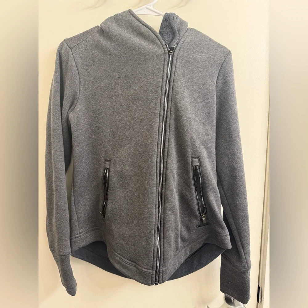 Athletea Zip-Up Hooded Jacket:Super warm fuzzy inside! - Picture 1 of 5